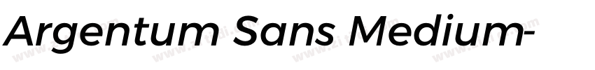 Argentum Sans Medium字体转换